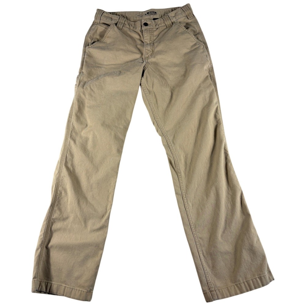 Carhartt Relaxed Fit Pants Mens 31x32 Tan Durable Workwear Relaxed Carpenter